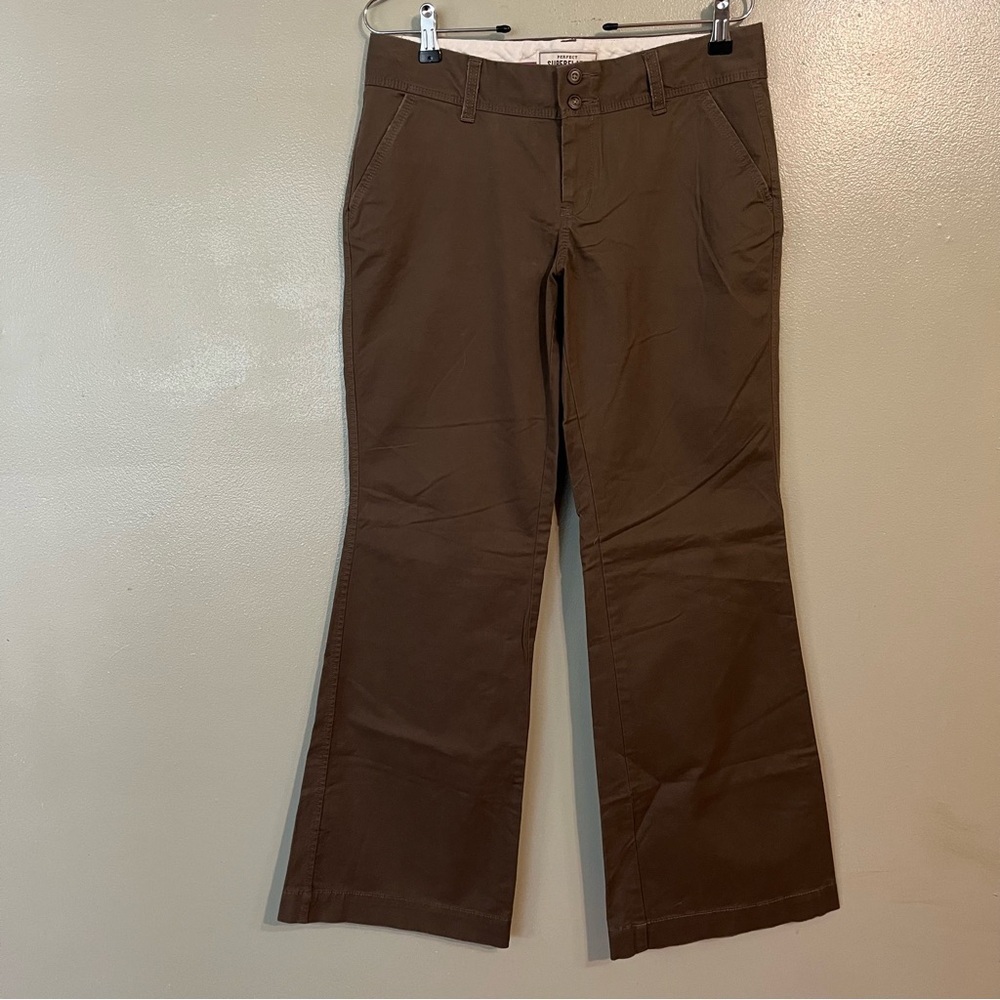 Old Navy Womens Nrown Superflare Low Rise Vintage 2010 Y2K Cotton Pants Size 8